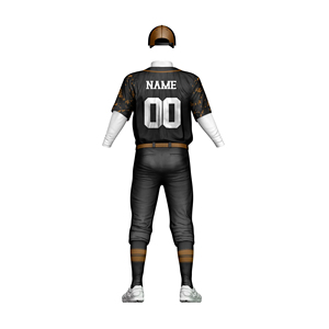 Vente en gros RAPID SPORTS Uniforme de baseball pour hommes 100% polyester Impression de logo personnalisé par sublimation Léger Respirant Col en V Manches courtes - Product Image 6