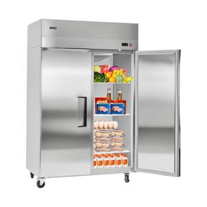 <b>Commercial</b> <b>Kitchen</b> <b>Refrigeration</b> <b>Equipment</b> 31.89-Inch Wide Reach Upright Double-Door Auto-Defrost Refrigerator 8 Adjustable - Product Image 1