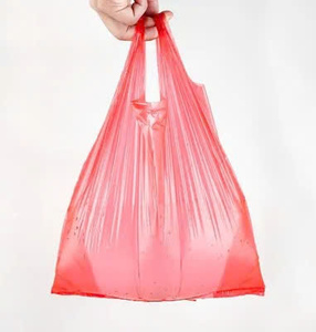 Bolsas de Plástico LDPE Reciclables, Reutilizables y Reductoras de Desperdicio, Tipo Camiseta, con Asa, Impresas, Biodegradables, para Compras Comerciales - Product Image 3