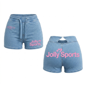 Shorts de Mujer, Poliéster y Elastano, Tela Elástica, Panel de Cintura con Estrella Blanca y Rosa, Sublimación, Logotipo Personalizado - Product Image 5