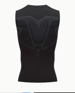 HAWK SPORTS INDUSTRIES Débardeur de compression en polyester tricoté à col ras du cou pour homme, couleur unie, séchage rapide, idéal pour le sport et l'entraînement en salle de sport - Product Image 4