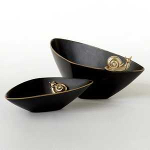 Bol à chocolat en métal, finition peinture poudrée, fait main, bol à bonbons rond avec gravure, design artisanal - Product Image 3