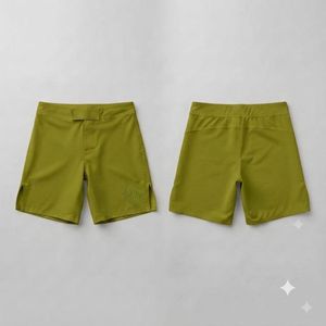 Nouveaux shorts MMA à taille élastique, impression par sublimation, couleur unie, matière Spandex/Polyester, qualité supérieure pour hommes - Product Image 1