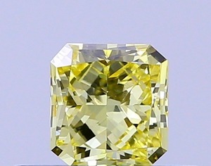 Diamant carré jaune intense fantaisie, 0,29 carat, clarté VS1, taille VG, CVD, pierre précieuse cultivée en laboratoire, pierre scintillante pour bijoux - Product Image 1
