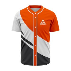 Custom Made Plus Size Polyester Sublimation <b>Baseball</b> Jersey Half Sleeves Button Quick Dry Anti Bacterial Breathable Sports - Product Image 4