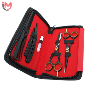 Kit de coupe de cheveux professionnel en acier inoxydable pour salon de coiffure, soins personnels, design écologique réutilisable, emballage en boîte cadeau, OEM - Product Image 4