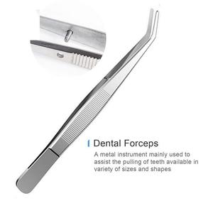 Pince dentaire dentelée angulaire, forceps, pince à pansements - Product Image 4
