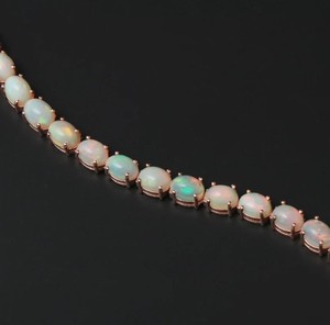 Ethiopian <b>Opal</b> Stone <b>Bracelet</b> 925 Sterling Silver Fire <b>Opal</b> Gemstone Tennis <b>Bracelet</b> Fine Jewelry for Women - Product Image 3