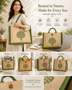 AMANI Dual Color Laminated Jute Tote <b>Bag</b> Eco Friendly Reusable Shopping <b>Bag</b> Custom Logo Printed Promotional Wedding Exhibition - Product Image 2