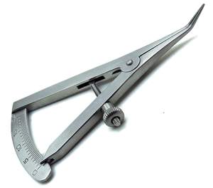 Jauge Iwanson pour orthodontie dentaire, calibre de couronne, instruments de mesure de l'épaisseur des dents, manuel, par Blush Surgical - Product Image 6