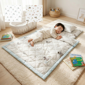 Parure de lit pour enfants VINABEDDING, 3 pièces, imprimé animal moderne, 400TC, microfibre Tencel - Product Image 1