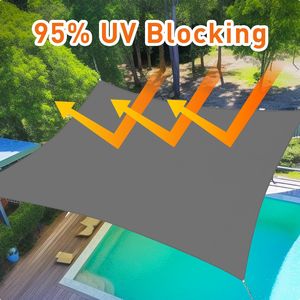 Vela Parasole Triangolare in HDPE Grigio Scuro 16FT X 16FT per Patio e Spiaggia - Product Image 5