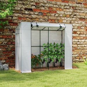 Invernadero Portátil Blanco de 6FT X 2FT X 5FT con Cubierta de Mylar Resistente a los Rayos UV, Cubierta de PE Ecológica para Exteriores - Product Image 2