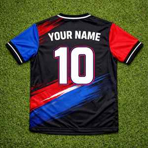 เสื้อฟุตบอลทีมแข่งขันแบบสั่งทำพิเศษ ไซส์ใหญ่ แห้งเร็ว ระบายอากาศได้ดี ผ้าโพลีเอสเตอร์ 100% ปักลายตามสั่ง - Product Image 2