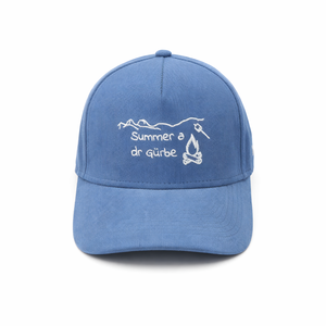 Gorra trucker de pana personalizada con cuerda, sin estructura, de 5 paneles, estilo béisbol, snapback, vintage, bicolor, bordada - Product Image 2