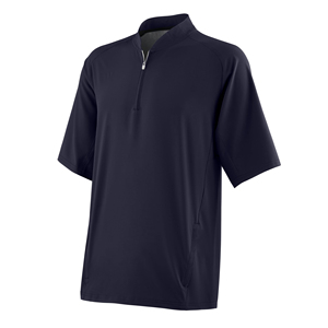 Casual Summer Solid full Zip Cage <b>Jacket</b> <b>Short</b> <b>Sleeve</b> Pullover Collar Stretch Mesh Woven Fabric Front Logo Men's <b>Jackets</b> - Product Image 4
