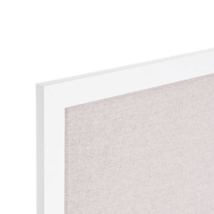 Elegante Bacheca in Sughero Bianco 30"x20" con Superficie in Lino, Funzionale e Stilosa, da Parete per Casa, Scuola o Ufficio - Product Image 6