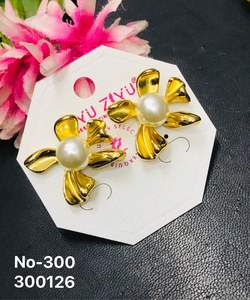 ต่างหูแฟชั่นอัลลอยด์ทันสมัย ชุบทอง แบบห้อยระย้า สำหรับผู้หญิง - Product Image 6