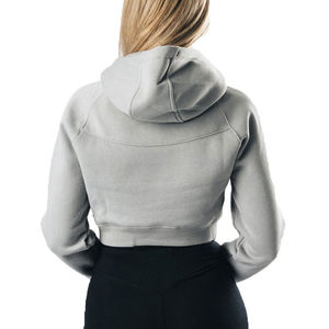 JAZO INDUSTRIES Women's Customized Solid <b>Long</b> Pullover Hoodie 100% Cotton Eco-Friendly Comfortable Breathable Winter Knitted - Product Image 4
