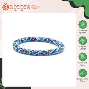 Trusted Dealer Selling Best Quality Made in Nepal Beautiful Handmade Crochet <b>Needle</b> Glass <b>Beads</b> Women's Bracelets for Sale - Product Image 2