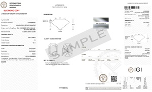 Diamant de laboratoire CVD taille Radiant 5,00 carats, couleur D, clarté VS1, certifié IGI, pour designs modernes – Éclat Spectaculaire - Product Image 2