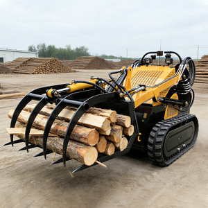 Skidsteerlader bosbouwgrijper voor houtkaplocaties en houtverwerking - Product Image 1