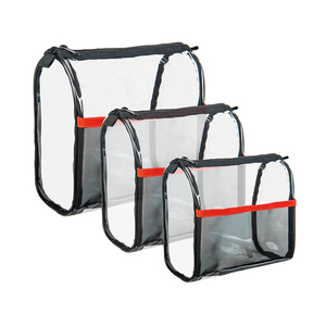 Elegant Ladies Stylish Plastic Pouch Bag with Zipper Closure Reusable Durable Customizable for Makeup <b>Small</b> Essentials - Product Image 1