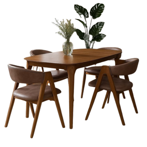 Conjunto de comedor para exteriores de madera o aluminio personalizado, muebles de jardín, mesa y sillas, conjunto de jardín para hotel, resort o villa. - Product Image 2