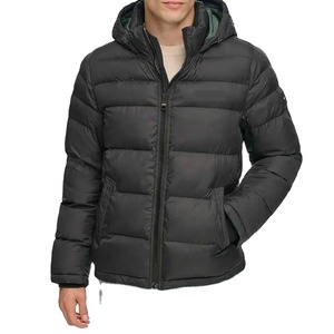 Veste matelassée unisexe personnalisée, chaude et résistante au froid, pour l'hiver, design tendance, grande taille, pour homme, rembourrage en duvet, col montant, toile pour garçons, 2026 - Product Image 1