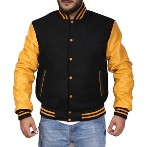 Manufacturer's Latest Fashion Men's Varsity Jackets Fine Quality <b>Stand</b> Collar Unique Design for Winter - Product Image 2