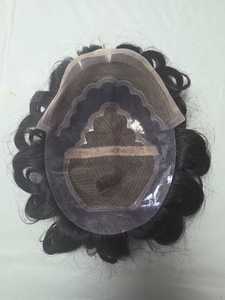 Peluca de Cabello Humano Virgen Taz Hair BD, Estilo Bollywood, Prótesis Capilar Suave de Cabello Indio para Hombres, Toupee Remy - Product Image 4