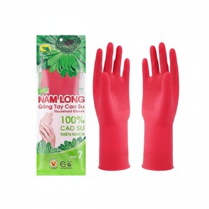 Gants en caoutchouc Nam Long avec doublure douce et forte performance imperméable - Product Image 1