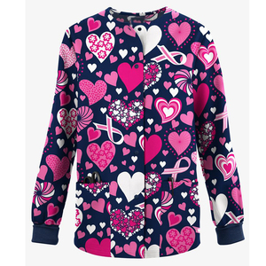 Blouses d'infirmières pour femmes, uniformes chirurgicaux et cliniques, blouses médicales imprimées extensibles pour femmes - Product Image 5