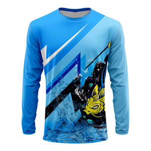 Camiseta Táctica de Pesca y Caza de Manga Larga, Transpirable, Impermeable, con Protección UV, 100% Poliéster - Product Image 4