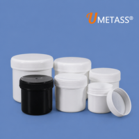 Toples Plastik PP Berkualitas Tinggi dengan Tutup Aluminium Foil Anti Bocor untuk Penyimpanan Bubuk Kimia dan Kosmetik