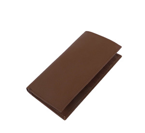 Cartera de Cuero Genuino Ligera de Alta Calidad para Hombre, Tarjetero con Diseño de Logotipo Personalizado, Plegable Larga, con Bloqueo RFID, Moda Premium - Product Image 1