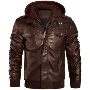 Custom Men's Leather <b>Jackets</b> with Full-zip Closure Premium Quality Leather Outerwear for Riding and Fashion - Product Image 5