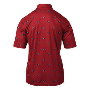Chemise de golf pour homme à impression numérique personnalisée, vente en gros, tissu tricoté en coton et élasthanne de haute qualité, manches courtes, style décontracté, anti-humidité - Product Image 5
