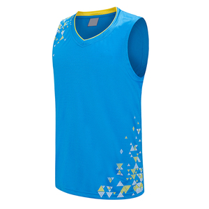 100% Polyester Breathable High Quality Custom Made Basketball Uniform with Custom Color & Logo Sleeveless Design - Product Image 2