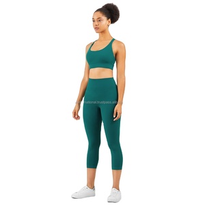 Soutiens-gorge de sport de yoga à boucle réglable noire OEM de haute qualité pour femmes hauts de fitness de haute qualité en gros - Product Image 3