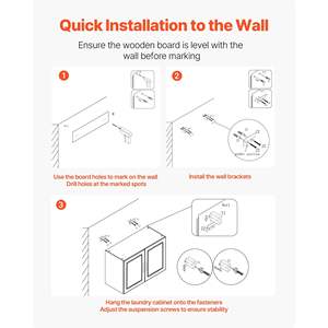 2-Tier White 12 X 24 X 24 (D X W X H) Laundry Room <b>Wall</b> <b>Mounted</b> Cabinet Adjustable Shelf 4 Doors Kitchen Bathroom <b>Cupboard</b> - Product Image 6