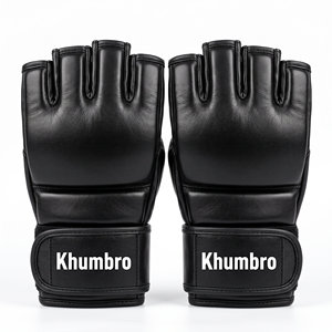 ถุงมือฝึกซ้อม MMA สีขาว-แบบเปิดนิ้ว บุหนัง PU สายรัดข้อมือปรับได้ ระบายอากาศได้ดีและน้ำหนักเบา สำหรับชกมวยและคิกบ็อกซิ่ง - Product Image 5