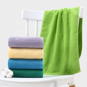 Serviette de toilette de haute qualité en coton durable, séchage rapide, toucher doux, pour hôtel, commande en gros OEM, couleur unie - Product Image 1