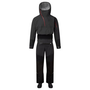 Men's <b>Black</b> Waterproof <b>Work</b> Coverall Polyester Material Hooded Design With Reflective Strips - Product Image 2