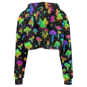 Sudadera corta con capucha para mujer, diseño de última generación, sublimable, transpirable y antibacteriana. - Product Image 5