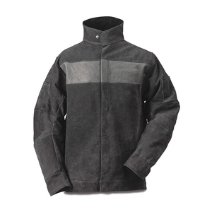 Veste de soudeur respirante et résistante, en cuir de vachette pleine fleur, ignifuge, pour travaux industriels, pour hommes - Product Image 3