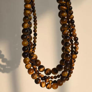 Nuevo Collar de Cuentas de Piedra Ojo de Tigre de Lujo para Mujer, Cadena Retro China para Clavícula, Moda de Primavera Verano - Product Image 4