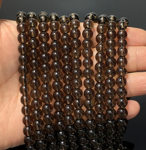 Perles de cristal rondes en quartz fumé naturel, unakite, rhodonite, 8 mm, 10 mm, FE |   Vente en gros de pierres précieuses pour la fabrication de bijoux en vrac - Product Image 3