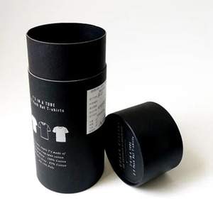 Tube en papier biodégradable de qualité supérieure pour t-shirts, emballage en tube de carton, boîte cylindrique, tube en papier kraft rond pour emballage textile - Product Image 5