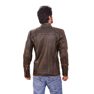 Winter Wear 2026 <b>Men</b> Leather <b>Jacket</b> <b>for</b> Online Sale Manufacturer High Quality <b>Men's</b> Real Leather <b>Jacket</b> OEM Serviced Design - Product Image 3